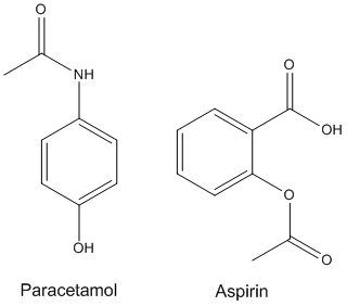 Examples of drugs include paracetamol and aspirin