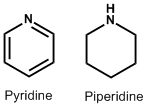pyridine and piperidine