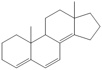 Steroidal diene structure