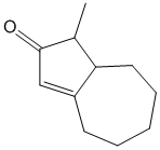 1-methyl-4,5,6,7,8,8a-hexahydroazulen-2(1H)-one alpha,beta-unsaturated cyclopentenone derivative