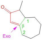 1-methyl-4,5,6,7,8,8a-hexahydroazulen-2(1H)-one alpha,beta-unsaturated cyclopentenone derivative solved using Woodward Theorem