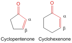 cyclopentenone and cyclohexenone