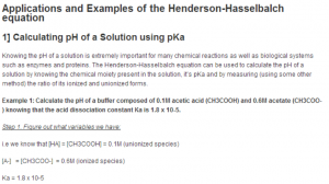 Read more about the article Applications and Example Problems Using Henderson–Hasselbalch Equation